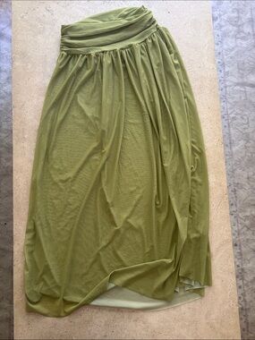 Olive Green Bathing Suit Maxi Skirt